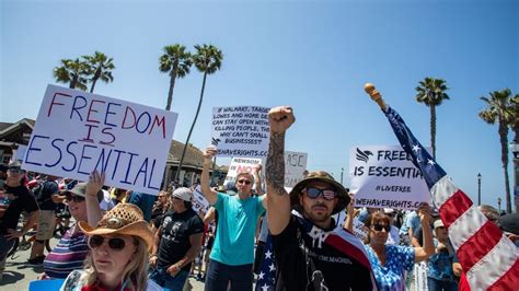 En Californie Des Milliers De Manifestants Contre Le Confinement