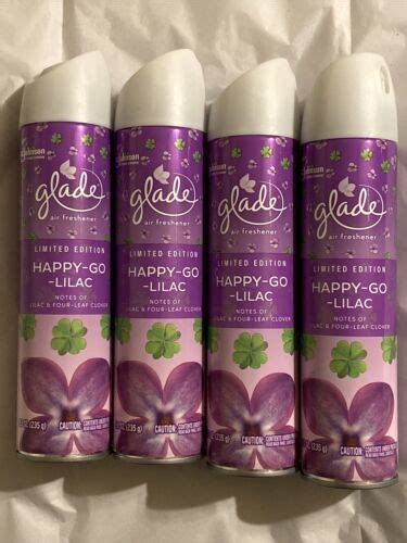 Lot Of Glade Air Freshener Spray Happy Go Lilac New Scent Limited Edition Ebay