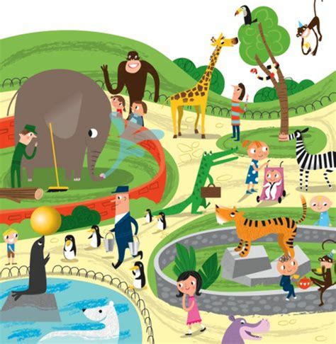 Download High Quality Zoo Clipart Scene Transparent Png Images Art