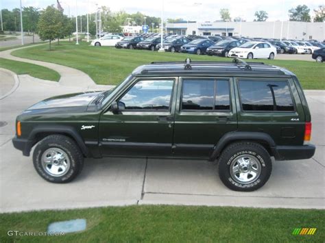 1998 Moss Green Pearl Jeep Cherokee Sport 4x4 31791692 Photo 6