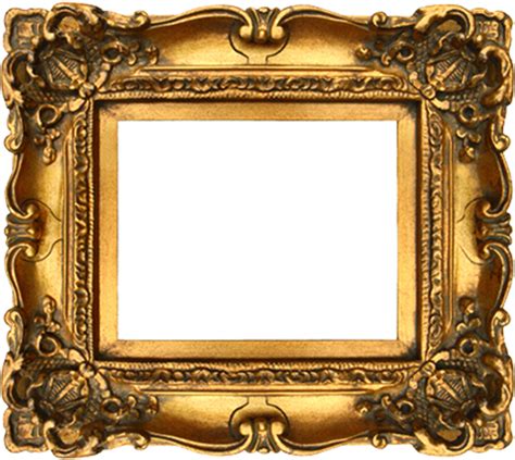 Download Fancy Frame Png Image Transparent Gilded Gold Frame Full