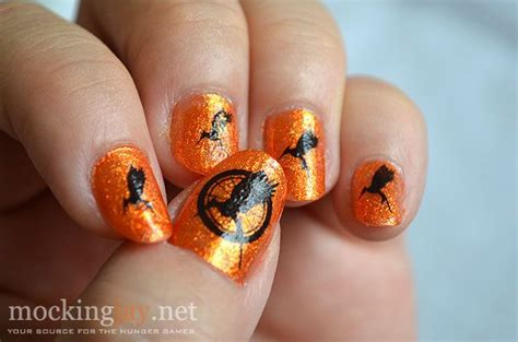 Caching Fire Nails Hair And Nails Fire Nails Hunger Games Nails