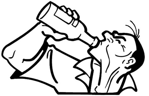 Drinking Alcohol Pages Coloring Pages