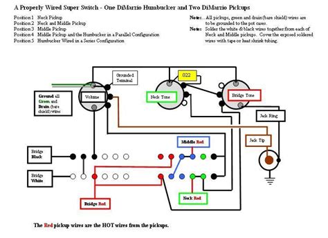 Volume for bridge with push/pull dpdt is the 5 way wiring possible with a standard 5 way switch, or is a super switch needed? HSS Strat Wiring series/parallel HB superswitch ? | Telecaster Guitar Forum