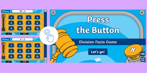 Division Facts Press The Button Game Twinkl