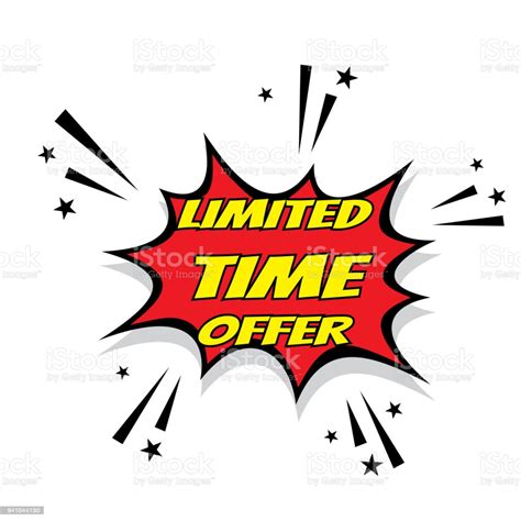 Limited Time Offer Discount Sale Banner Stock Illustration - Download ...