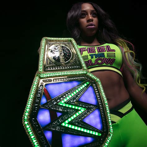 Naomi Shows Off The Glowing SmackDown Women S Championship WWE