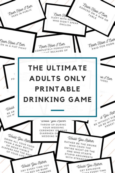 The Ultimate Adults Only Printable Drinking And Party Game Artofit