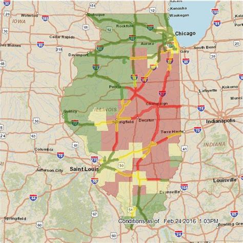 Idot Winter Road Conditions Map Map Of My Current Location