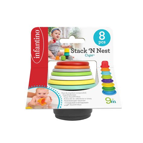 Infantino Stackn Nest Cups Activity Toys Baby Factory