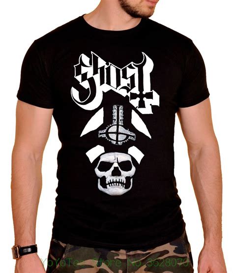 Summer Short Sleeves Fashion T Shirt Free Shipping Ghost Rock Band T Shirt Black New In T Shirts