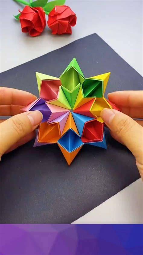 Infinite Rotating Star Diy Modular Origami Tutorial By Paper Folds
