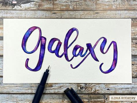 Galaxy Lettering How To Create Stunning Galaxy Letters Using Brushpens