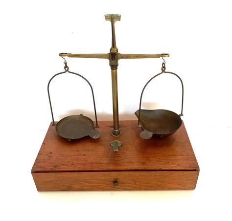 Antique Trayvou Apothecary Pharmacy Medical Scale With Weights Etsy