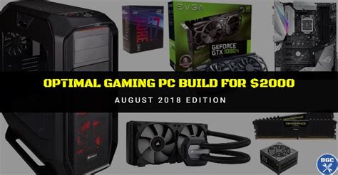 Best Extreme Gaming Pc Build Under 2000 August 2018 1440