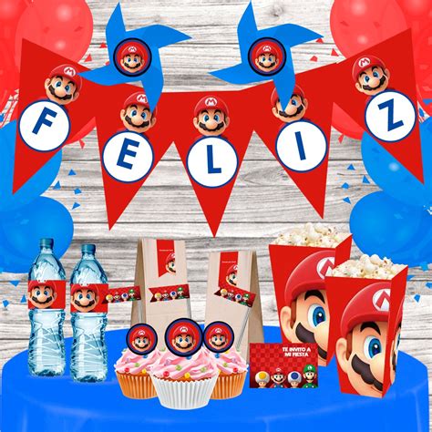 Kit Imprimible Mario Bros Candy Bar Personaliza Tu Fiesta Pdf Bello