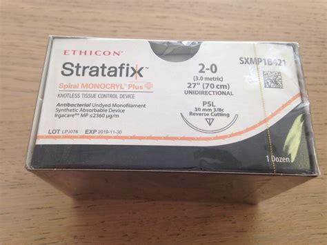 New Ethicon Sxmp1b421 Stratafix Spiral Monocryl Plus Knotless Tissue