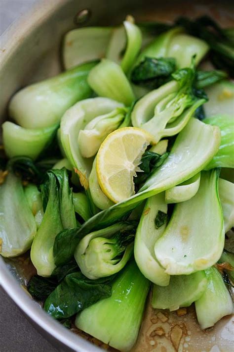 Healthy Stir Fry Asian Bok Choy With Asian Seasonings In One Pan