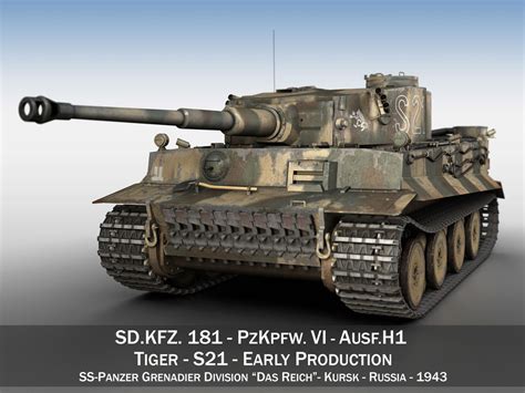 Panzer Vi Tiger S21 Early Production 3d Model Cgtrader