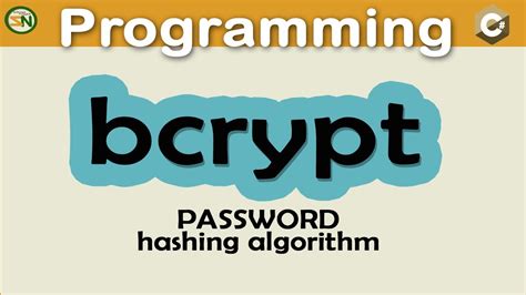 Bcrypt Password Hashing Algorithm In C One Way Password Hashing Youtube