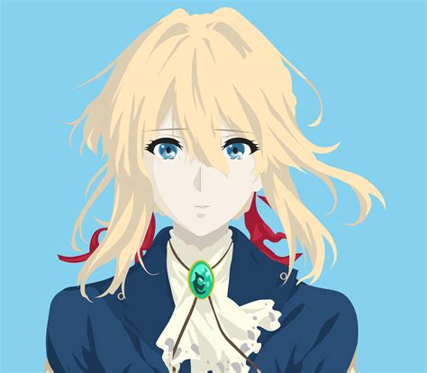 Violet Evergarden Shaded Vector By Eatbees On Newgrounds