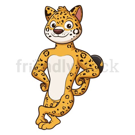 Colección De Personajes De Jaguar Mascot Friendlystock