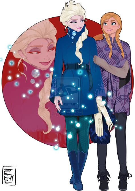 elsa and anna frozen fan art 37451711 fanpop