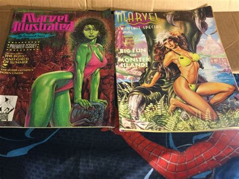 Mavin Marvel Illustrated Swimsuit Issue And Marvel Swimsuit Special