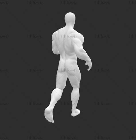 Super Muscle Runner Male Mannequin 3d Print Model