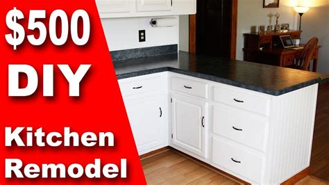 Diy small box, diy small coffee table, diy small greenhouse for winter, diy small lamp shade, diy small laundry room ideas. How To: $500 DIY Kitchen Remodel | Update Counter & Cabinets on a Budget - YouTube