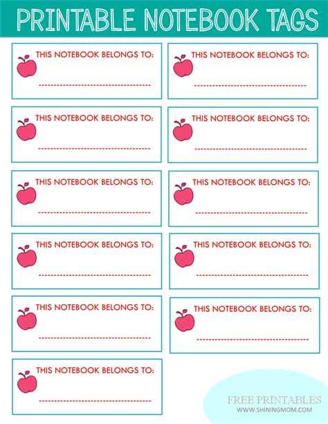 New Project Back To School Notebook And Book Labels Notebook Labels