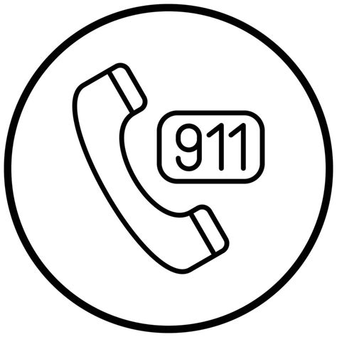 Call 911 Icon Style 7880314 Vector Art At Vecteezy