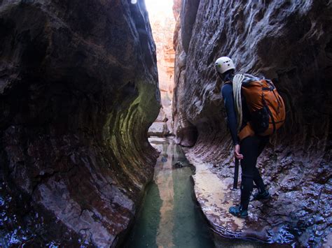 Hiking And Canyoneering The Subway Zion National Park UT Backcountrycow Backpacking And