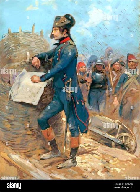Napoleon Bonaparte Bei Der Belagerung Von Toulon Stockfotos Und Bilder