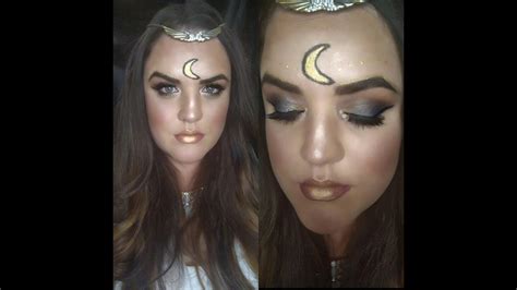 Moon Goddess Halloween Makeup Tutorial Youtube