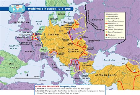 Europe After World War 1 Map Success
