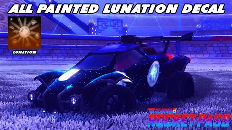 All New Painted Rocket Pass Decal Lunation Rocket League Season 9