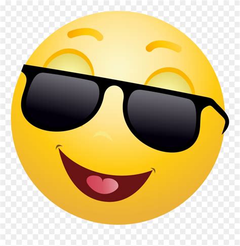 Download Emoticon Emoji With Sunglasses Clipart Info Clip Art