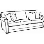 Clipart Drawing Pillow Furniture Bedroom Sofa Transparent