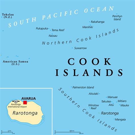 Where Are The Cook Islands On A Map Fernandina Beach Map