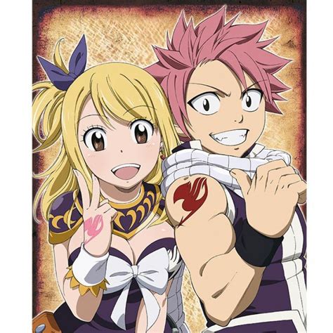 Fairy Tail Poster Natsu Et Lucy