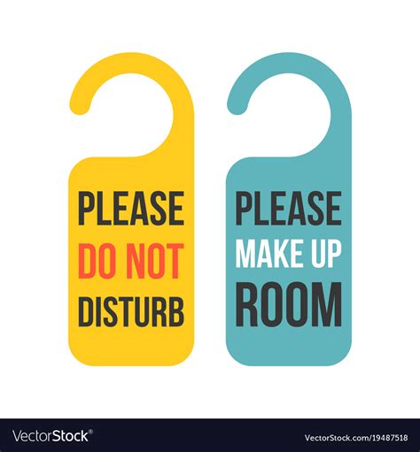 Do not disturb sign 5159wbk waterproof and solvent resistant. Do not disturb sign Royalty Free Vector Image - VectorStock