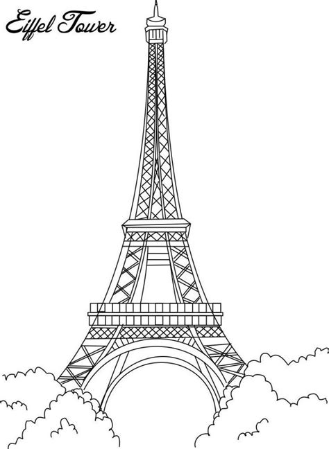 Free Printable Eiffel Tower Coloring Pages For Kids Eiffel Tower
