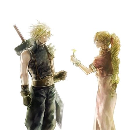 Cloud Strife And Aerith Gainsborough Fan Art Final Fantasy Vii Final Fantasy Vii Final