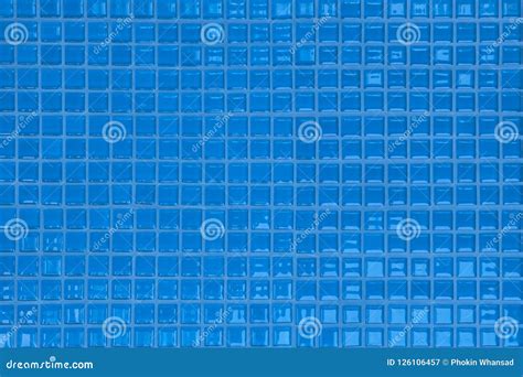 Blue The Tile Wall High Resolution Real Photo Or Brick Seamless Stock Image Image Of Block