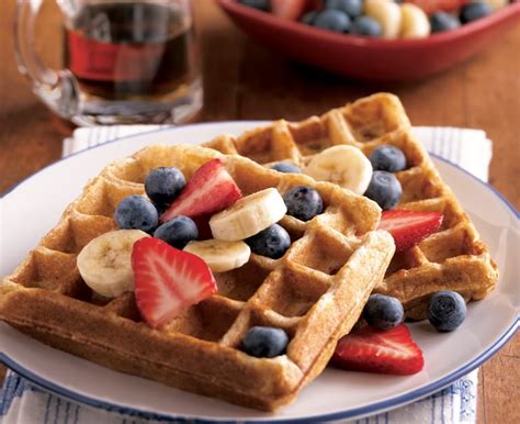 Whole Grain Waffles With Fruit Recipe With Cottage Cheese Daisy Brand