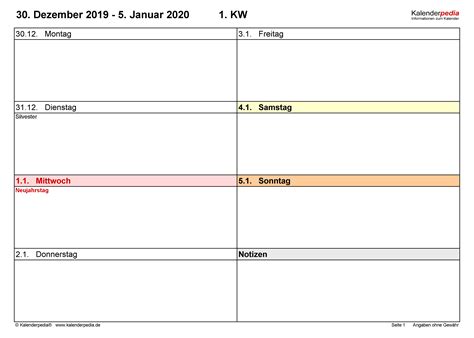 Jahreskalender 2021 kostenlose kalender ausdrucken. Wochenkalender 2021 Zum Ausdrucken - KALENDER 2020 ZUM ...