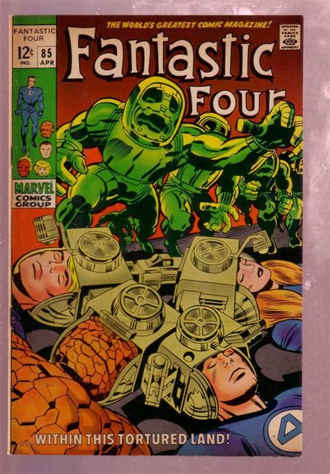 Fantastic Four 85 1969 Dr Doom Thing Jack Kirby Art Fn Comic