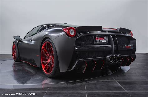 The 488 gtb is the current darling that everyone can't wait to get their hands on, but the 458 is not done yet. Satin Black Ferrari 458 Italia by Misha Designs - GTspirit