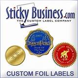 Custom Gold Foil Labels Pictures